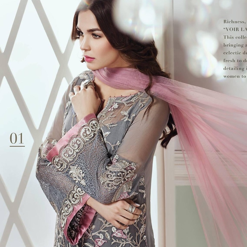 Pakistani formal chiffon 3 piece wear